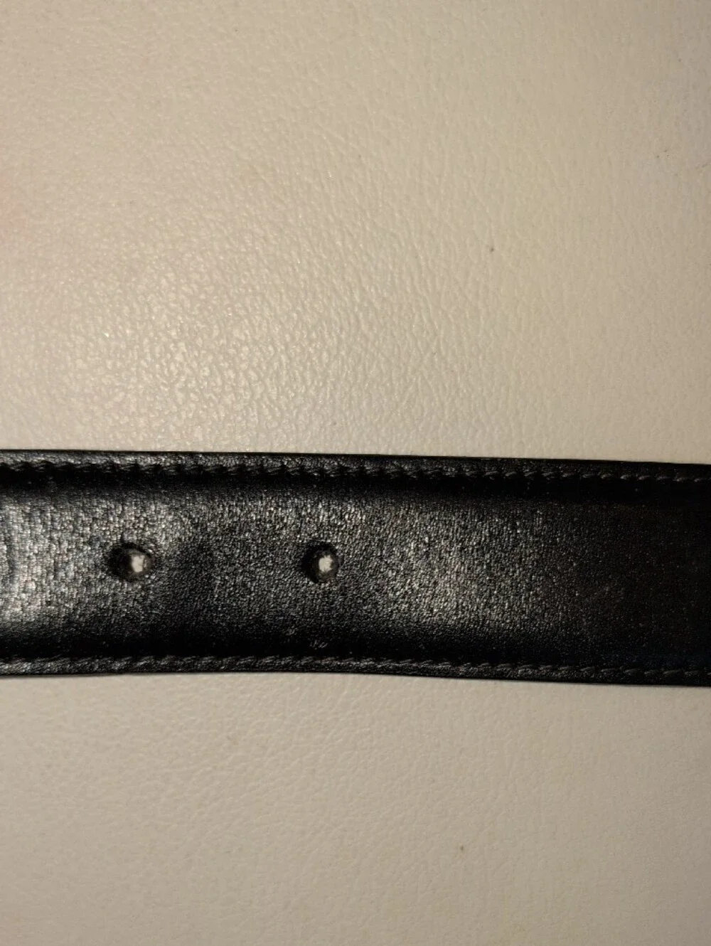 Vintage Dunhill Black Leather Belt  Unisex